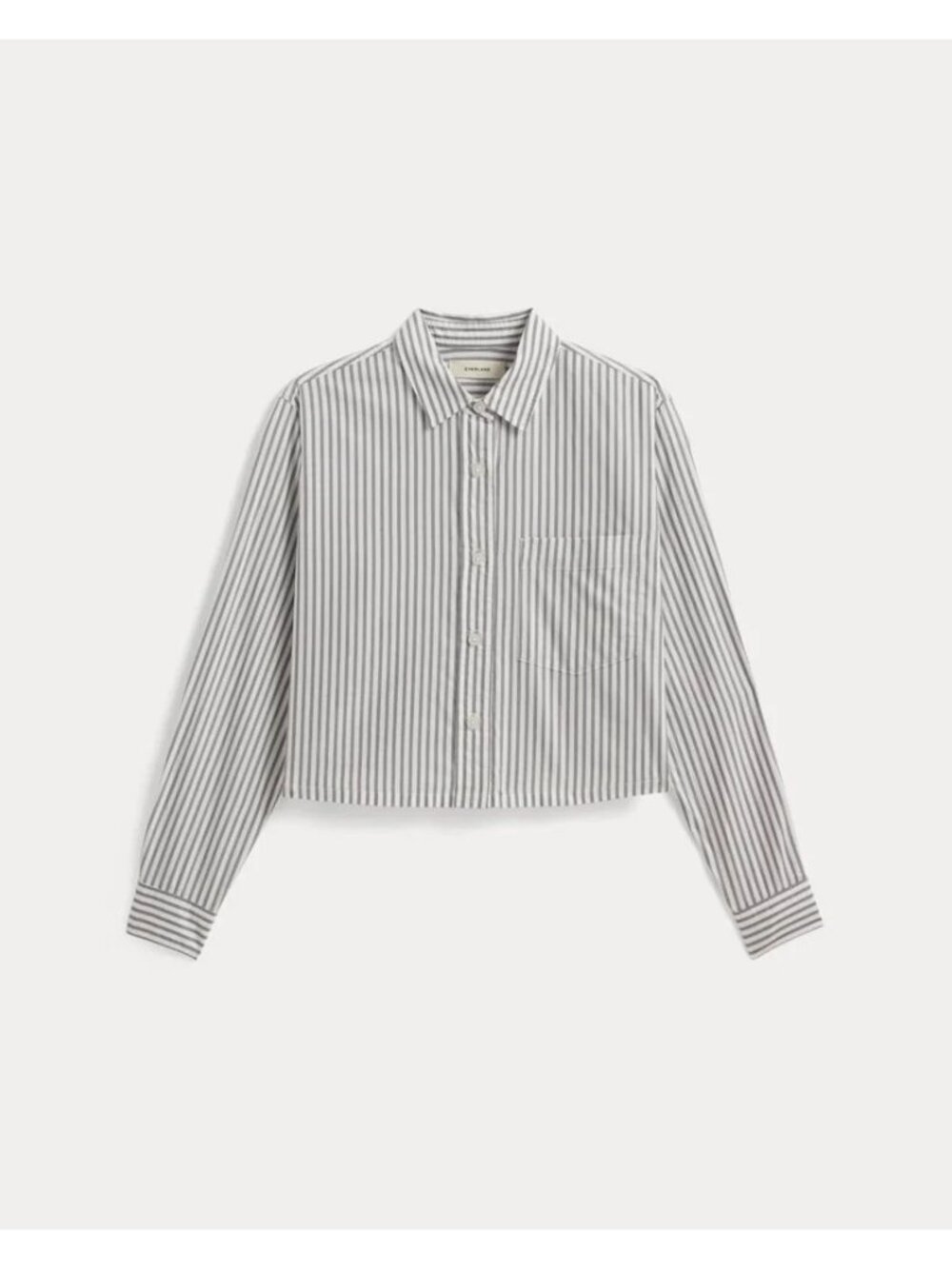 Everlane The Way-Short Shirt in Silky Cotton Periscope Bone Large New Womens - Picture 9 of 11